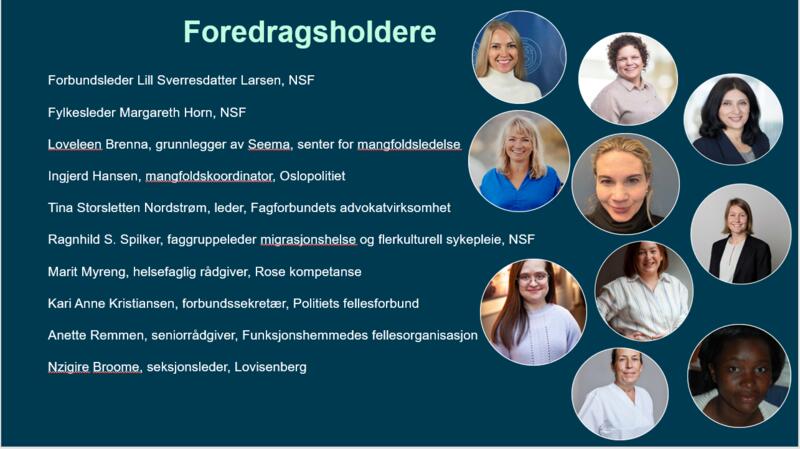 Foredragsholdere, webinar